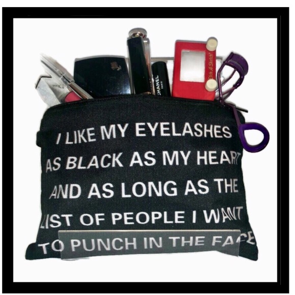 Macabre Makeup Bag: I Like My Eyelashes As Black … - Picture 2 of 9